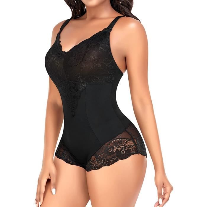 Body Sculptant Femme FEOYA - Gainant Ventre Plat - Bretelles Réglables, Rembourrages Amovibles - 3