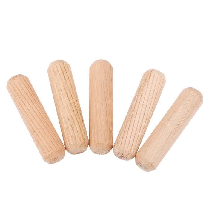 50 Chevilles En Bois Non Finies 47mm - Mini Essieux Pour Bricolage Et Roues En Bois