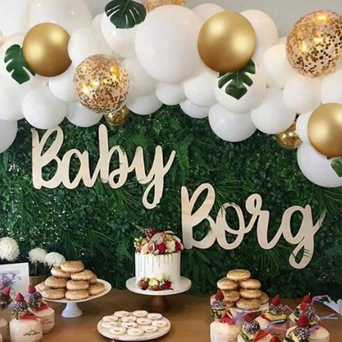 100pcs Set Guirlande De Ballons En Latex Pour Fete A Theme Tropical Safari Foret Fete D Anniversaire Decor Cdiscount Maison