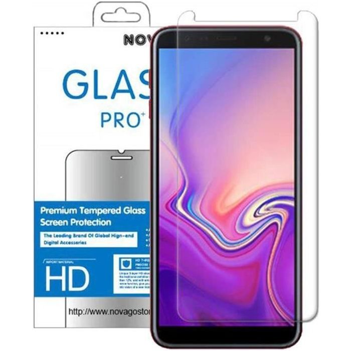 HD Verre Trempe écran Protecteur Vitre Protection ecran Compatible avec Samsung Galaxy J4 Plus 2018 FCLTech Verre Trempé pour Galaxy J4 Plus 2018 3 Pièces