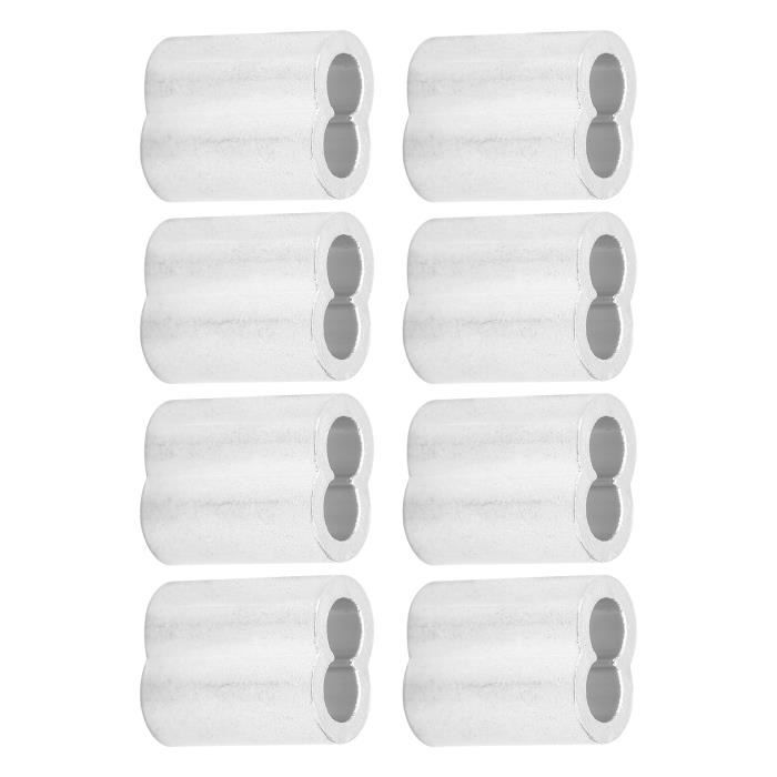 100 Manchons à Sertir Aluminium – 5 Tailles Pour Pêche, Accessoires Ligne, Neuf