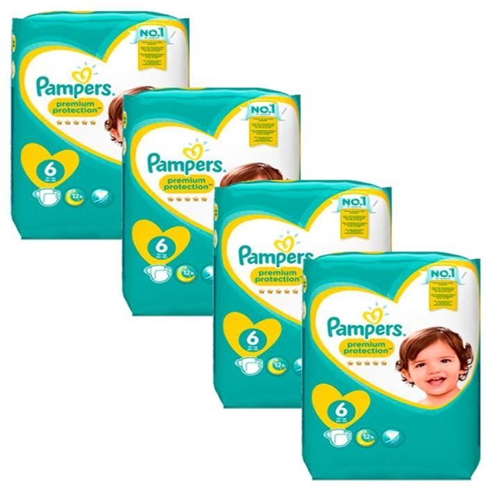 Pampers Taille 6 330 couches bébé premium protection Cdiscount