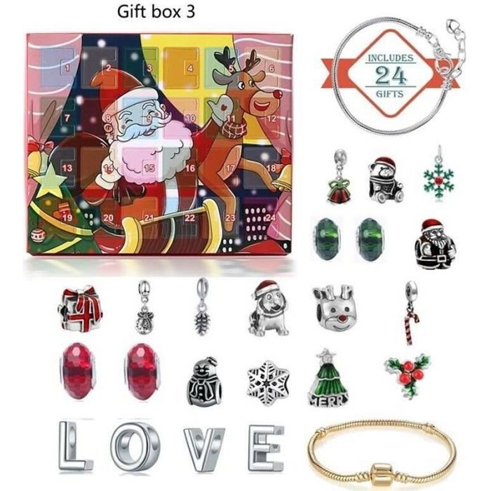 PIMPIMSKY Calendrier de l'Avent 2021 pour filles DIY Bijoux pour