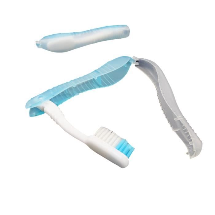 Kit 6 Brosses à Dents Pliantes Voyage - Plastique Couleur Assortie - Pratique Transportable
