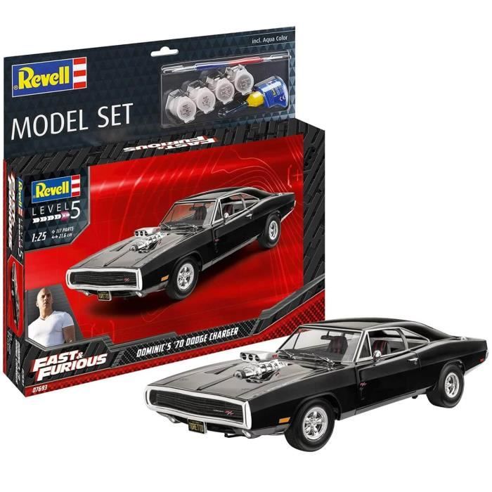 Maquette voiture : Model Set : Fast & Furious Dominics 1970 Dodge