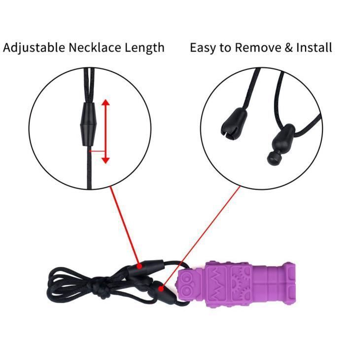 Bijoux à Mâcher (Chewelry) - Collier Et Bracelet Sensoriel Pour TDAH, Autisme, Anxiété