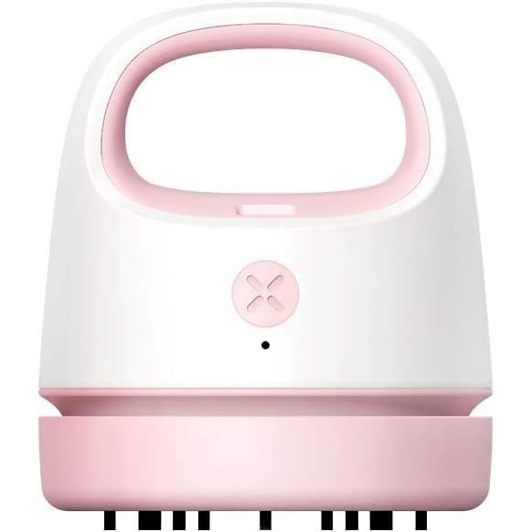 Mini Aspirateur De Table Rechargeable USB - Sans Fil, Buse Rotative 360°, Pour Clavier, Voiture, Bureau - Bleu