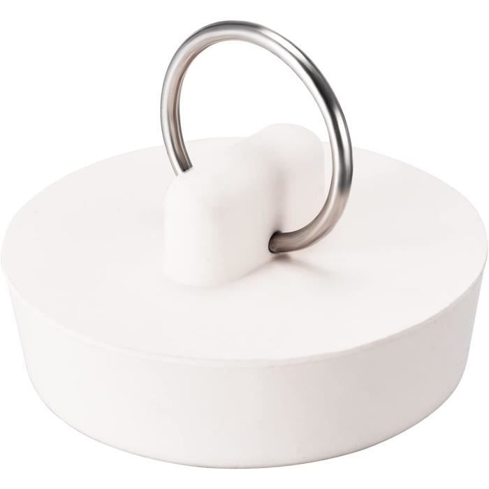 QUARKZMAN Bouchons Évier Caoutchouc 29-32mm X2 - Avec Anneau Pour Baignoire Et Salle De Bain