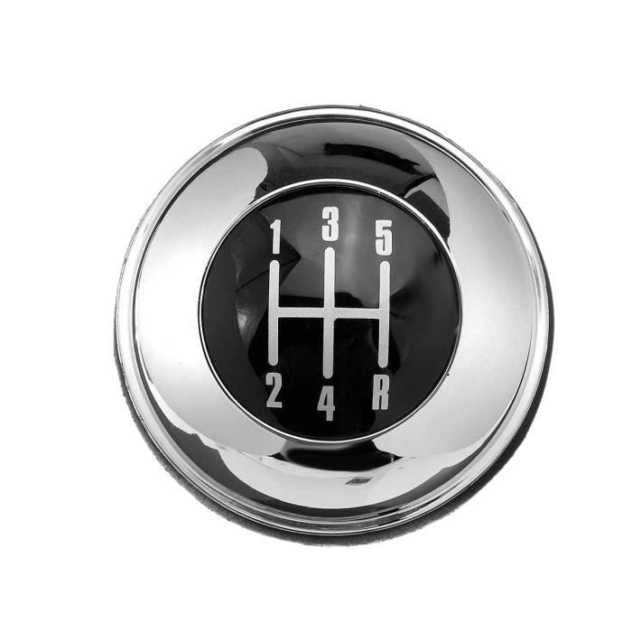 Pommeau De Levier De Vitesse Pour Mini R50/R52 - Noir Et Argent - Remplacement Direct - Compatible 5 Vitesses