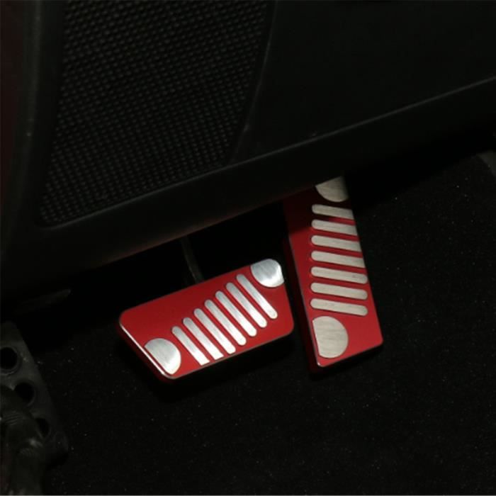 3 Pièces/ensemble Pédale De Ein En Aluminium Pédales De Course De Voiture Couvercle De Protection Pédale D'accélérateur De Ein De Voiture Pédale D'engrenage Manuelle Coussinet Antidérapant