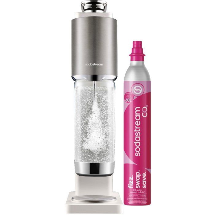 Machine à eau pétillante SODASTREAM Fresh Plus indicateur CO₂ bouteille 1