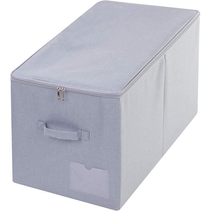 Boîte de rangement pliante en tissu avec couvercle, panier de rangement Boîte de rangement pliante en tissu avec couvercle, panier de rangement