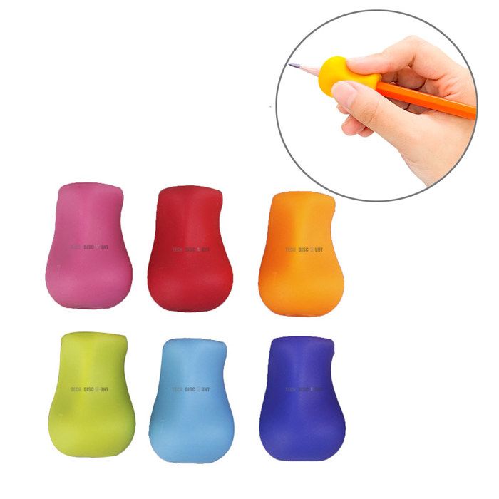 TD® Grips pour crayon – Assortiment de 6 Pièces –Aide ergonomique à l’écriture pour les droitiers et les gauchers –Pour une