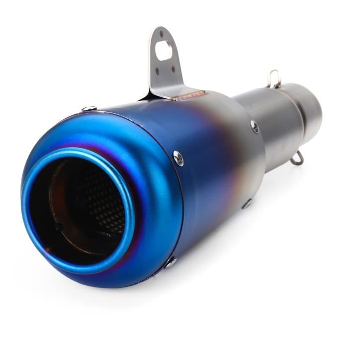 Embout échappement Universel Acier Inox - 3 Tailles (51/63/76 Mm) - Pour Voiture, Moto, Style Sport - Améliore Puissance Et Son