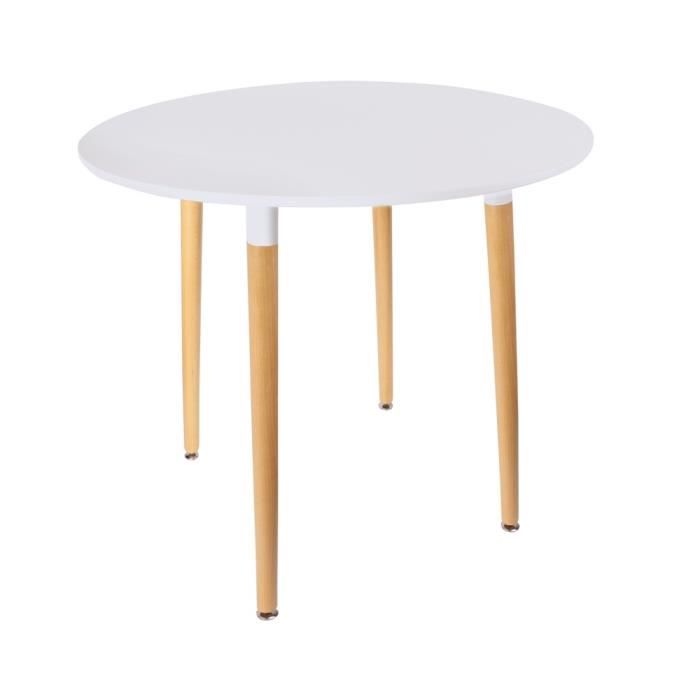 table blanche ronde