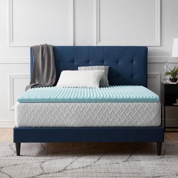 BedStory Surmatelas en mousse à mémoire de forme de 5,1 cm pour très