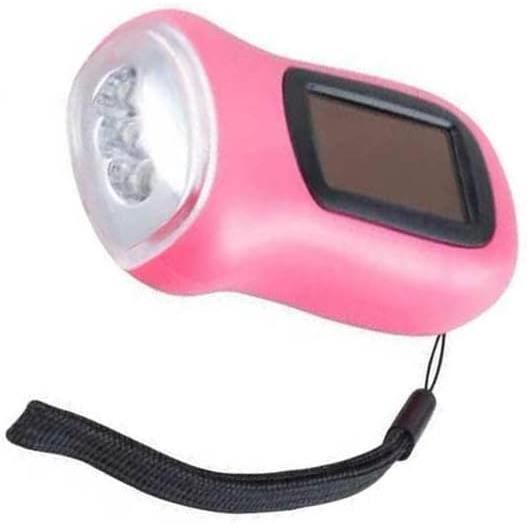 Torche à manivelle 2 pièces torche à manivelle solaire torche à dynamo LED rechargeable avec