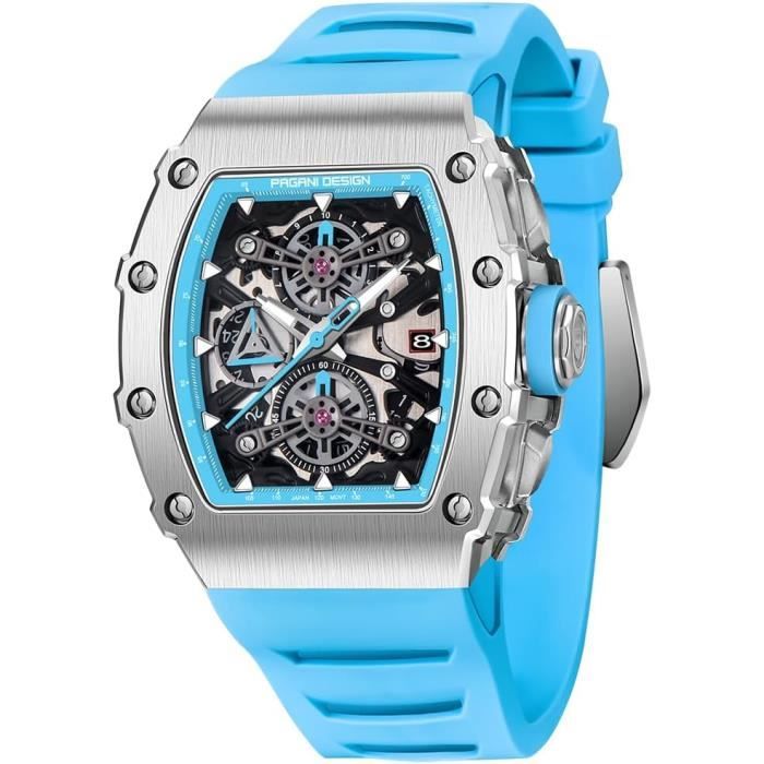 Montre Bracelet Homme En Maillon Métal - Mouvement à Quartz Japonais - Fonction Jour/date - NEUVE Avec Boîte