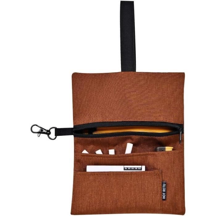 Blague à Tabac En Cuir De Buffle Jared - Pochette Tabac Homme Femme Brun Foncé