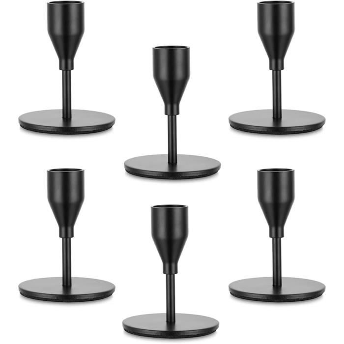 Bougeoirs Chandeliers En Laiton Doré - Lot De 3 Hauteurs (31, 23.5, 16 Cm) - Pour Bougies Coniques - Décoration Mariage, Noël, Centre De Table