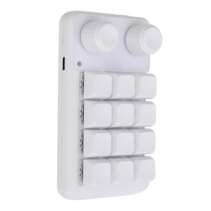 VBESTLIFE Clavier Mécanique Programmable 12 Touches RGB Type C ...