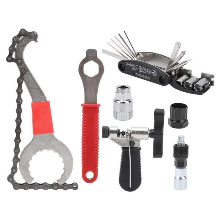 Kit d'outils de réparation de vélos SwissTech 30 pièces avec étui de rangement, ensemble d'entretien de vélos en acier au carbone de haute qualité