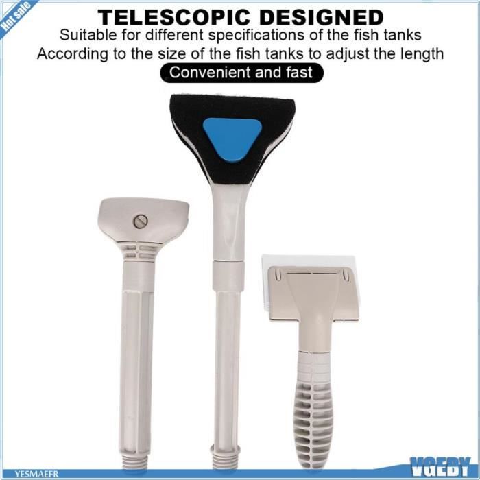 Comparer les prix de VGEBY Brosse de nettoyage pour aquarium Brosse de Nettoyage D'aquarium Télescopique en Plastique Léger avec animalerie eclairage