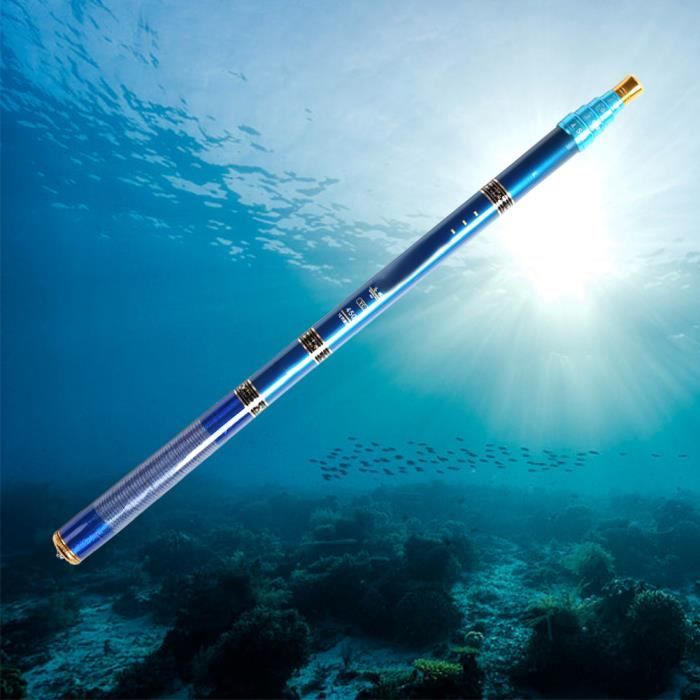 Canne à Pêche Télescopique En Fibre De Carbone Ultra-légère - 1.38m - Action Rapide - Pour Truite Et Carnassiers