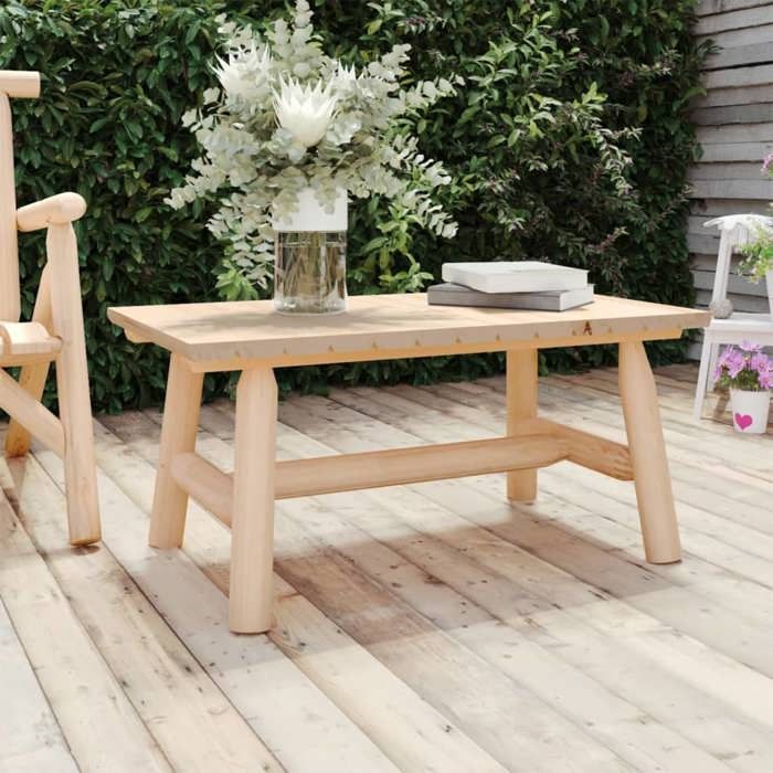 vidaXL Table basse 90x50x41 cm bois massif dépicéa 363353