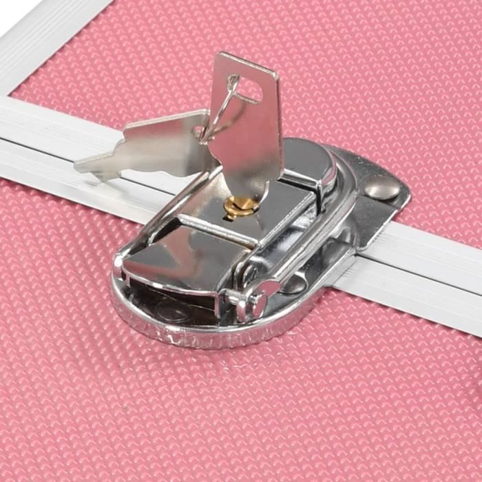 COSTWAY Mallette de Maquillage Valise de Maquillage Coffret de
