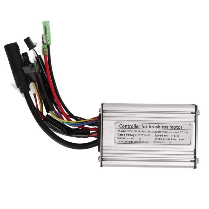 MechKit Kit Controller Scooter Elettrico, 36V 48V 250W 350W 15A Controller Motore Onda Sinusoidale con Display LCD S100 a Acceleratore a Pollice a Sensore di Potenza Assistito