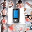 Électrostimulateur tens Anti-Douleur et électrostimulation Musculaire EMS - 24 programmes de Massage + sortie double canal Noir )-1