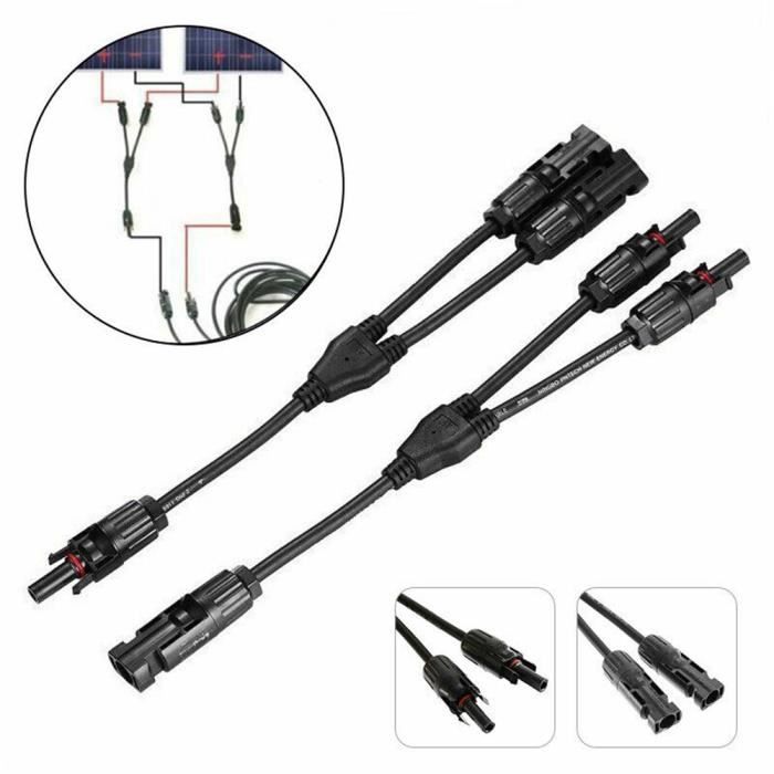 Câble De Connexion EBL 1 M - Pour Régulateur De Charge Vers Bloc Schaudt - Section 4mm² - Offgridtec