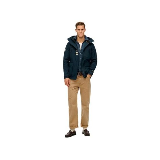 Superdry HYBRID TREKKER - Blouson - eclipse navy/bleu