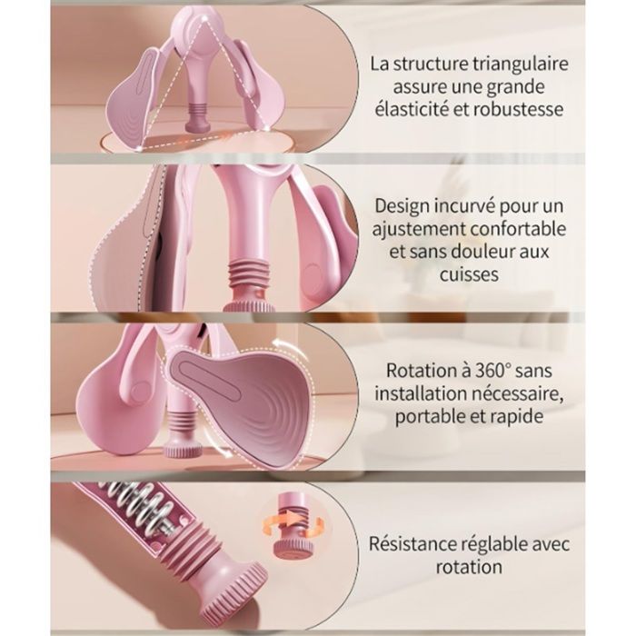 Élastique De Musculation Pour Fessiers, Jambes Et Cuisses – Booty Pulse Hip Trainer, Appareil Kegel Et Thigh Master, Pour Homme Et Femme