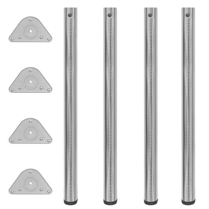 Base De Table Pour Camping-car - Support En Aluminium, 6 Trous De Fixation - Compatible Avec La Plupart Des Tables De Camping-car Et Bateau