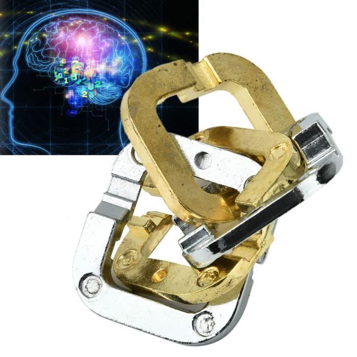 Casse-tête Métallique IQ Teaser Interlock Puzzle Jouet Intelligence Boucle Educatif Jouet Cadeaux Desargement Puzzle Pour Enf Am