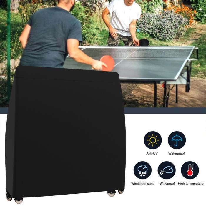 Housse De Protection Pour Table De Ping-pong 165x185x71 Cm - Imperméable 210D Polyester