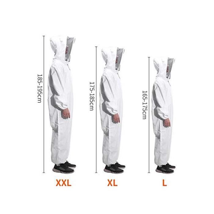 Combinaison Apiculture Enfant - Coton Respirant Avec Voile Protecteur - Taille M
