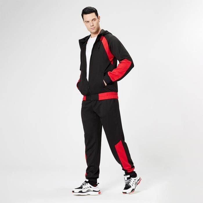 Survêtement Homme 2 Pièces Jogging À Capuche - Ensemble Sport Automne Hiver Respirant NAFING