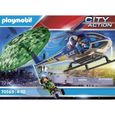 PLAYMOBIL - 70569 - City Action - Hélicoptère de police et parachutiste-2
