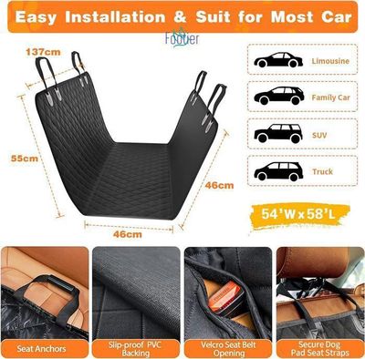 Mossa Housses Sièges Sur-Mesure Nissan Navara II III IV (1998-2023) - Simili Cuir Noir CM-B