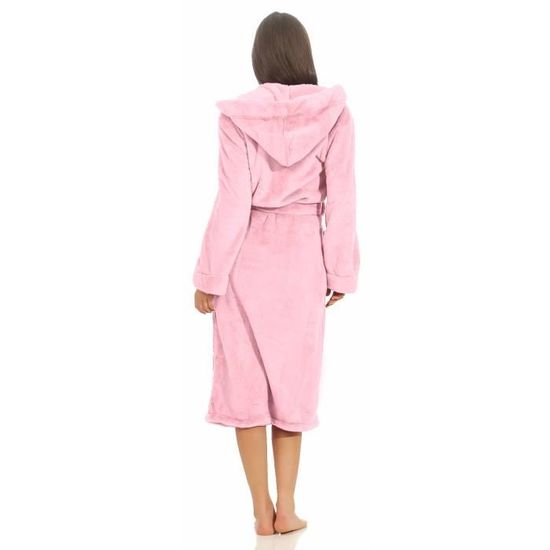 Peignoir Long En Coton Betz FULDA - Homme & Femme - Pour Sauna, Spa Et Maison - Capuche - Très Doux - Lavable Machine - 5