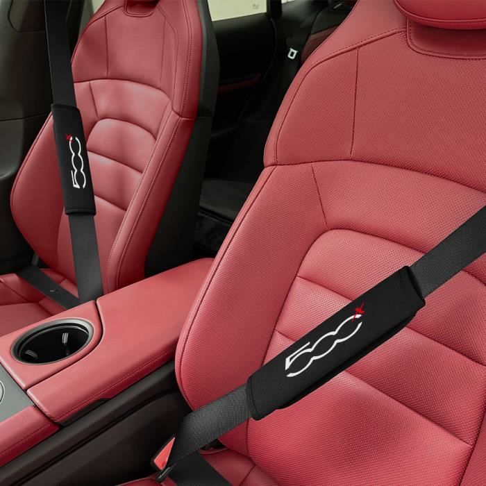 Coussinet Universel 2 Pièces 2 Housses De Coussin Pour Ceinture De Sécurité Voiture – En Velours Doux, Réglables Coussin Ceinture Sécurité Voiture