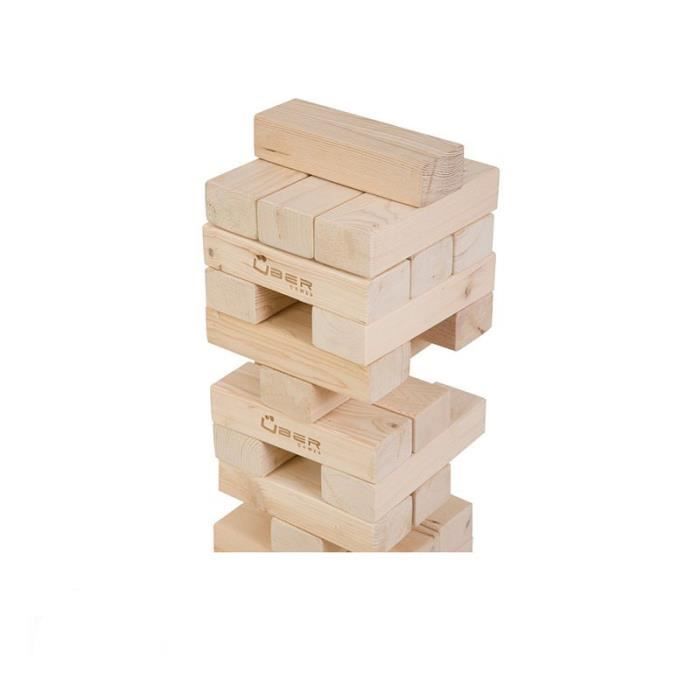 Jenga géant - Marque - 1m50 - Adulte - Extérieur - 56 blocs de bois -  Cdiscount Jeux - Jouets