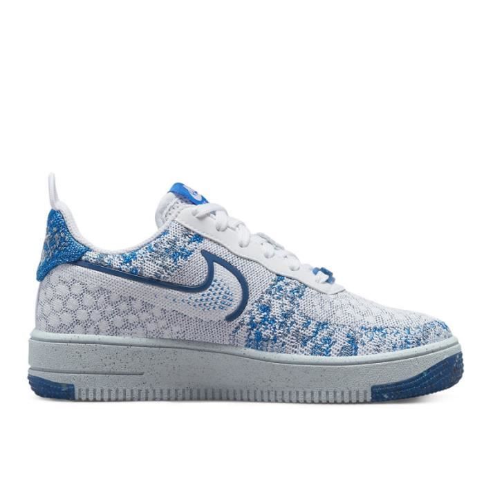Basket Nike Air Force 1 Crater Flyknit Junior Blanc Cdiscount