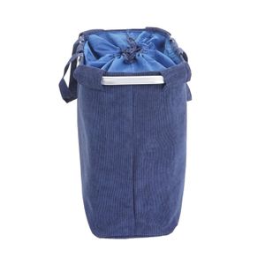 Panier à Linge Rond Pliable Imperméable – Poignées, Taille M (49,6x15,7 Cm), Pour Vêtements, Jouets, Couvertures - 4