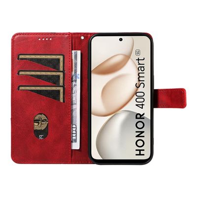Coque Portefeuille Pour Honor 400 Smart - Protection RFID, Fentes Cartes, Verre Trempé Inclus | Noir