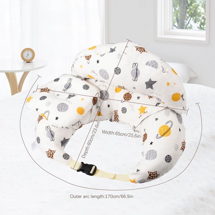 Coussin d'allaitement pour l'Allaitement, Coussins d'Allaitement Grande Taille pour Maman et Bébé, Essentiels pour l'Allaitement avec Sangle de Taille Réglable et Housse Amovible (Grande Taille Coussin d'allaitement pour l'Allaitement, Coussins d'Allaitement Grande Taille pour Maman et Bébé, Essentiels pour l'Allaitement avec Sangle de Taille Réglable et Housse Amovible (Grande Taille