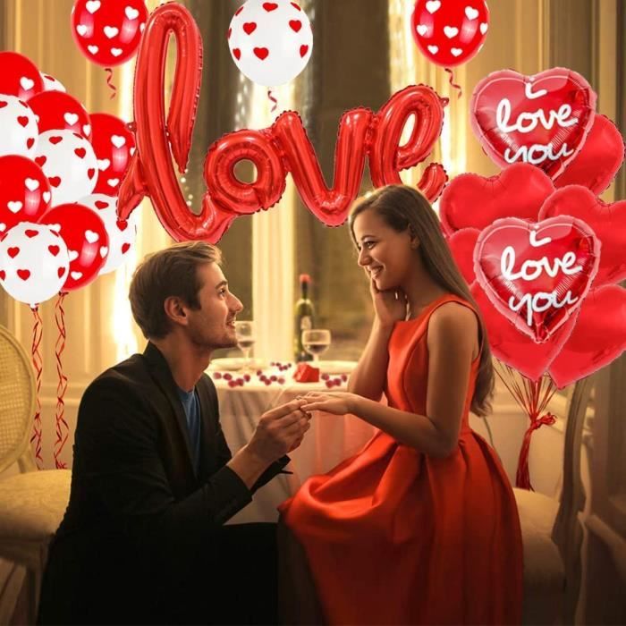 Ballon bouche kiss me - Decoration de Saint Valentin ou EVJF